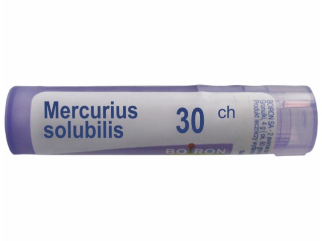 Mercurius Solubilis 30 CH interakcje ulotka granulki  4 g