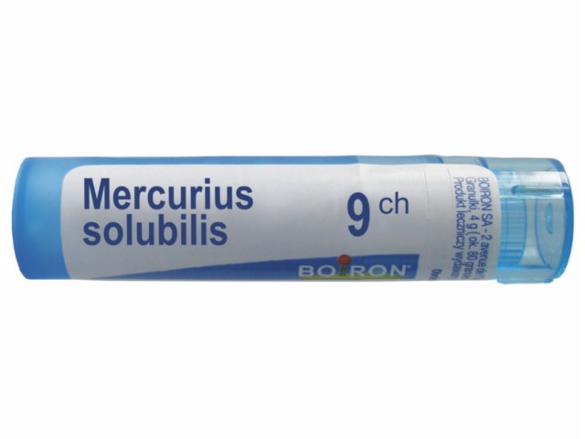 Mercurius Solubilis 9 CH interakcje ulotka granulki  4 g