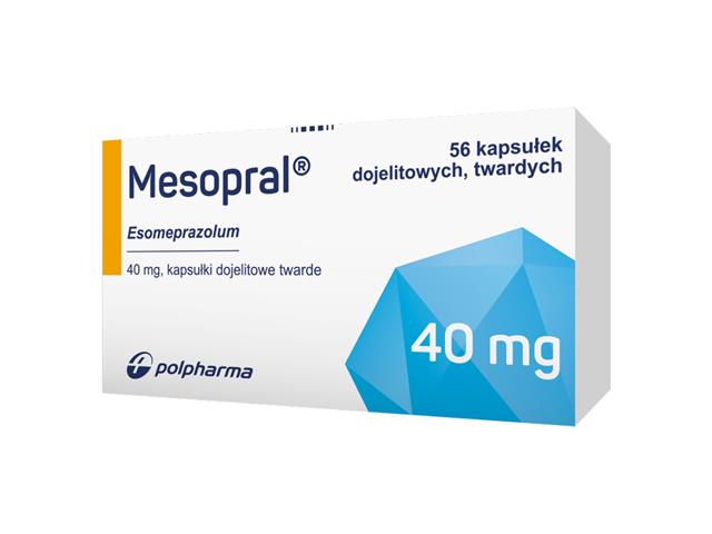 Mesopral interakcje ulotka kapsułki dojelitowe twarde 40 mg 