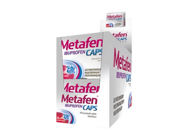 Metafen Ibuprofen Caps interakcje ulotka kapsułki miękkie 200 mg 10 kaps.