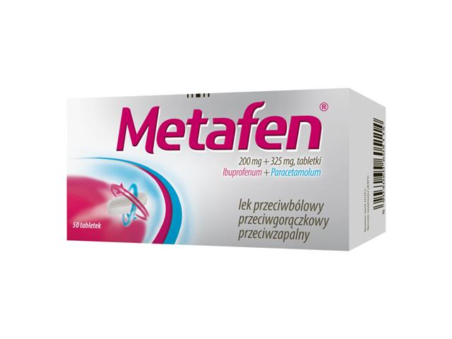 Metafen interakcje ulotka tabletki 200mg+325mg 50 tabl.