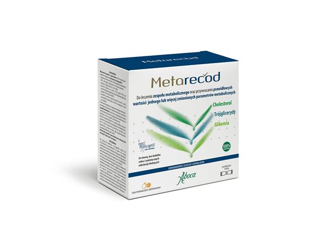 Metarecod interakcje ulotka granulat do sporządzania roztworu doustnego - 40 sasz.