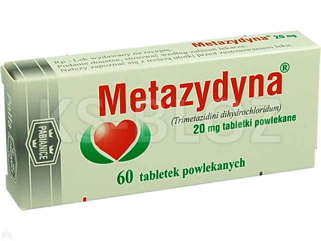 Metazydyna interakcje ulotka tabletki powlekane 20 mg 60 tabl. | 2 blist.po 30 szt.