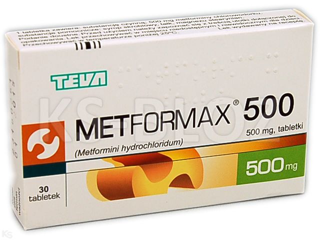 Metformax 500 interakcje ulotka tabletki 0,5 g 30 tabl.