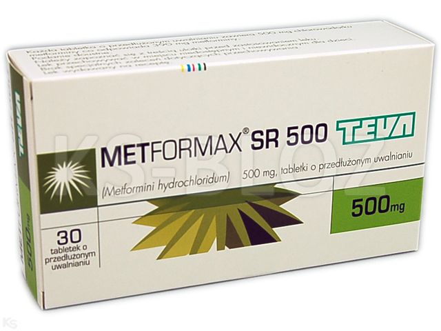 Metformax SR 500 interakcje ulotka tabletki o przedłużonym uwalnianiu 500 mg 30 tabl. | 3 blist.po 10 szt.