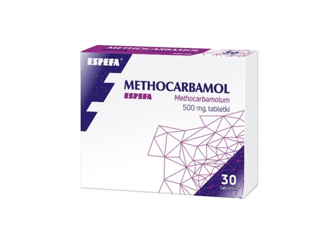 Methocarbamol Espefa interakcje ulotka tabletki 500 mg 30 tabl.
