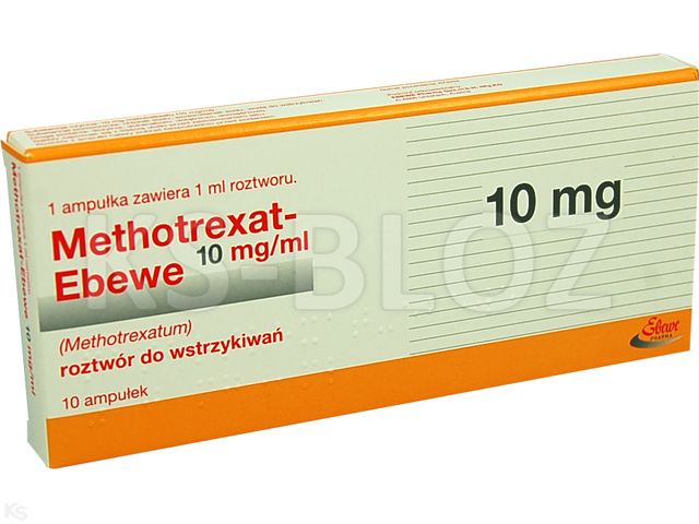 Methotrexat Ebewe interakcje ulotka roztwór do wstrzykiwań 10 mg/ml 10 fiol. po 1 ml