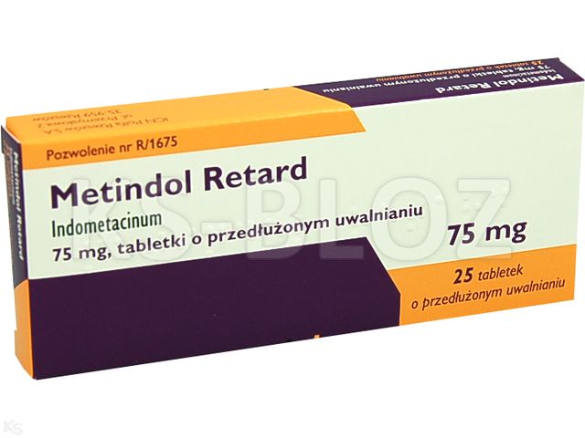 Metindol Retard interakcje ulotka tabletki o przedłużonym uwalnianiu 75 mg 