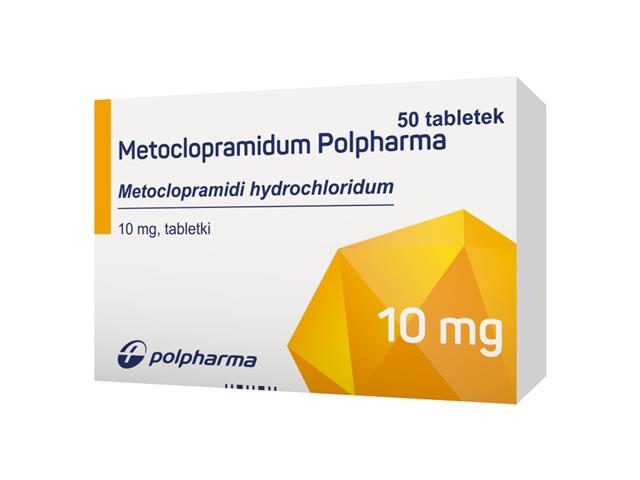 Metoclopramidum Polpharma interakcje ulotka tabletki 10 mg 50 tabl. | blister