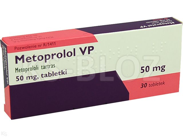 Metoprolol Vp interakcje ulotka tabletki 50 mg 