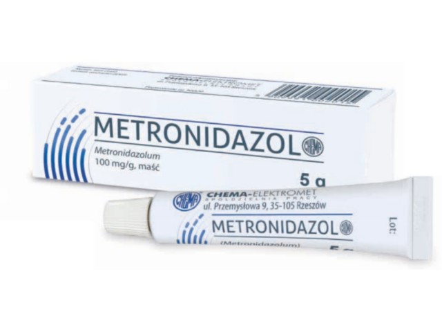 Metronidazol Chema interakcje ulotka maść 100 mg/g 5 g