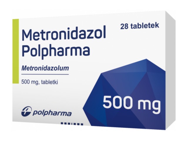 Metronidazol Polpharma interakcje ulotka tabletki 0,5 g 28 tabl.