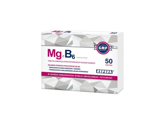 Mg Z B6 interakcje ulotka tabletki  50 tabl.