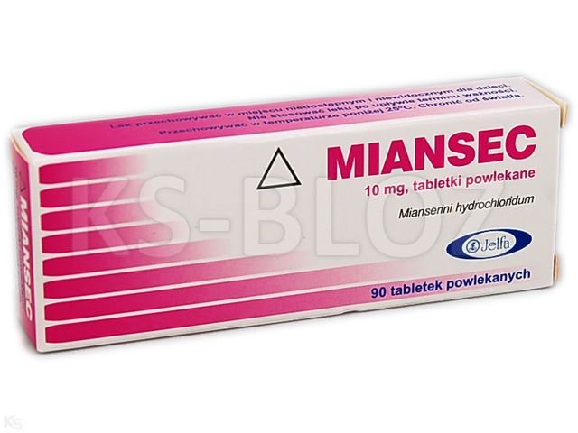 Miansec interakcje ulotka tabletki powlekane 10 mg 90 tabl.