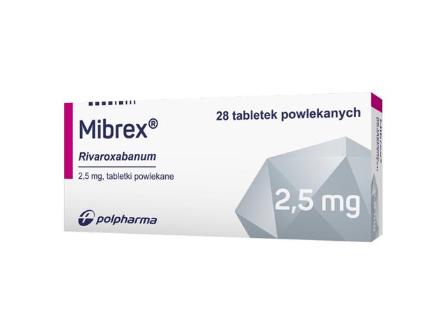 Mibrex interakcje ulotka tabletki powlekane 2,5 mg 28 tabl.