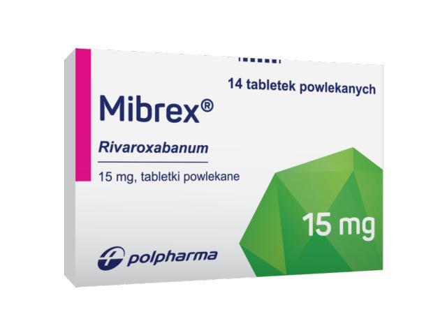 Mibrex interakcje ulotka tabletki powlekane 15 mg 14 tabl.