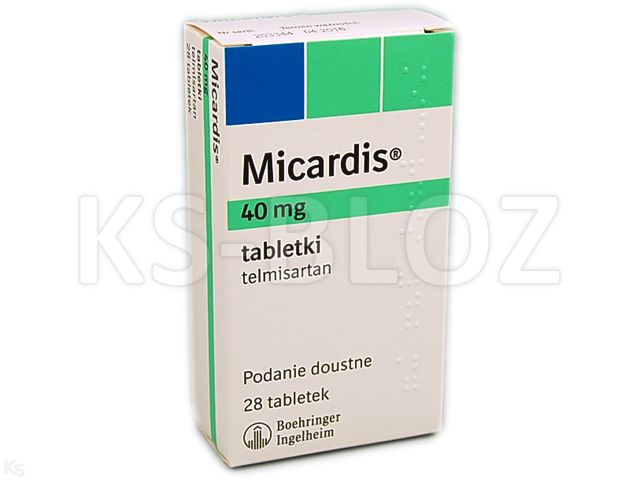 Micardis interakcje ulotka tabletki 40 mg 28 tabl.