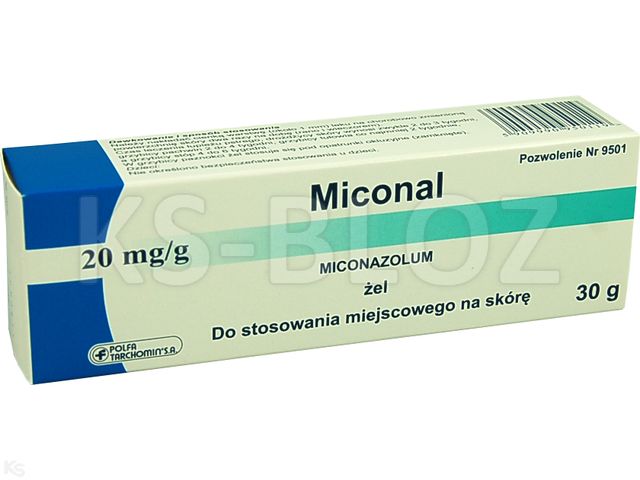 Miconal interakcje ulotka żel 20 mg/g 30 g (tub.)