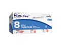 Micro-Fine Insulin Syringes Strzykawka insulinowa 0,3 ml jałowa U-100 30G 0,3 x 8 mm 1/2 jednostki interakcje ulotka strzykawka  100 szt.