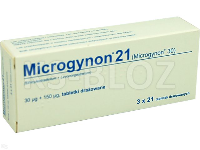 Microgynon 21 interakcje ulotka tabletki powlekane 30mcg+150mcg 63 tabl. | 3 blist.po 21 szt.