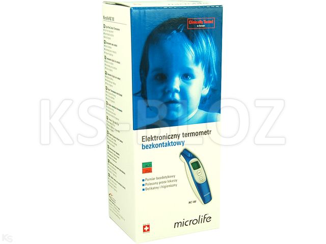 Microlife Termometr elektroniczny bezdotykowy NC 100 interakcje ulotka   1 szt.