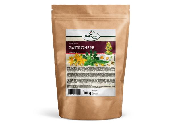 Mieszanka Gastroherb interakcje ulotka mieszanka ziołowa  100 g