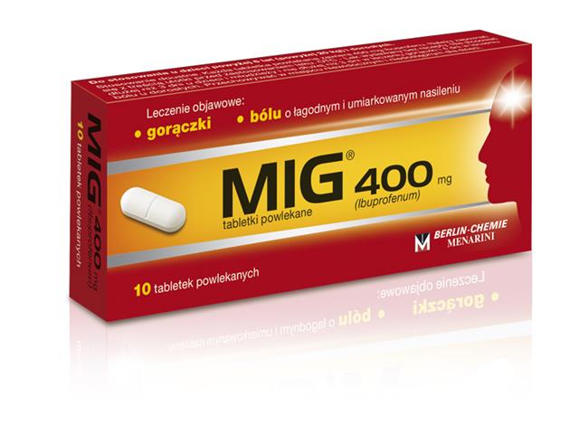 Mig interakcje ulotka tabletki powlekane 400 mg 10 tabl. (blist.)