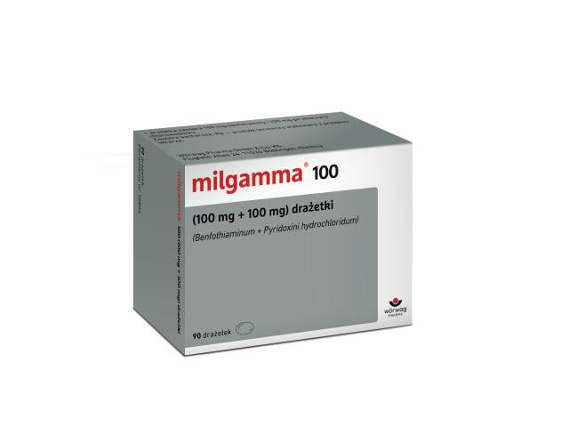 Milgamma 100 interakcje ulotka drażetki 100mg+100mg 90 draż.