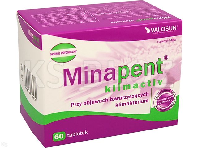 Minapent Klimactive interakcje ulotka tabletki - 60 tabl.