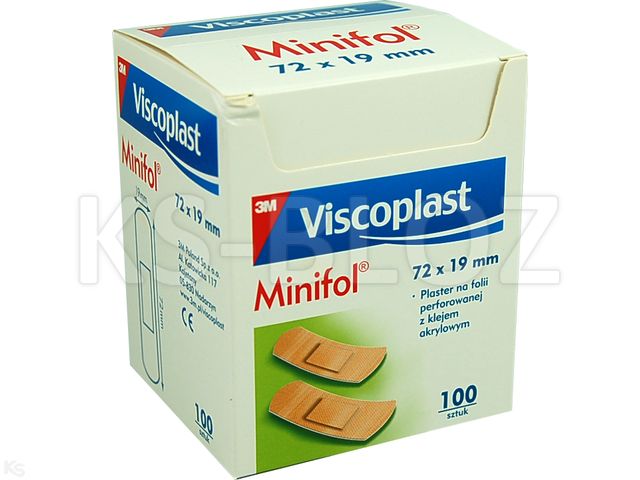 Minifol Plaster 72 x 19 mm interakcje ulotka plaster  100 szt.