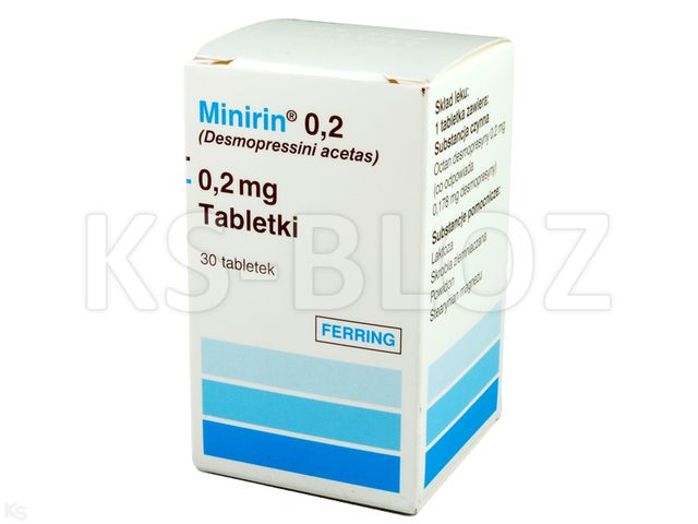 Minirin 0,2 interakcje ulotka tabletki 200 mcg 30 tabl.