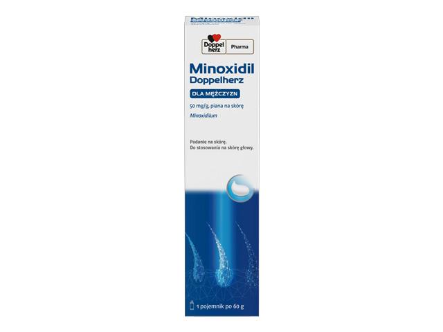 Minoxidil Doppelherz Dla Mężczyzn interakcje ulotka piana na skórę 50 mg/g 