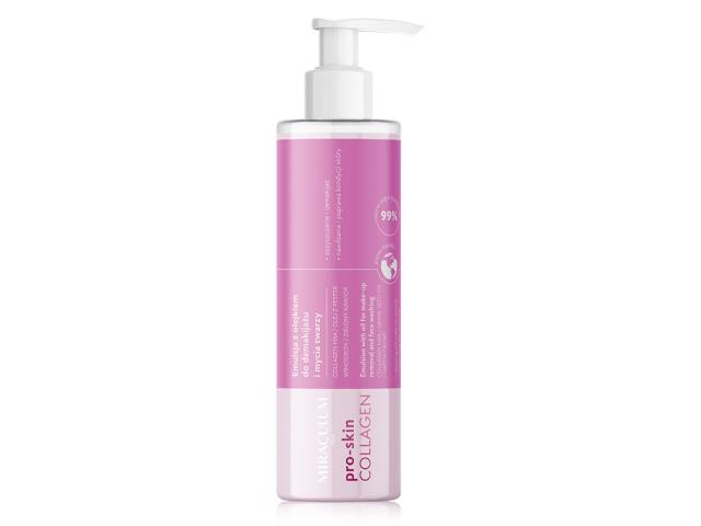 MIRACULUM PRO-SKIN COLLAGEN Emulsja z olejkiem do demakijażu i mycia twarzy interakcje ulotka emulsja na skórę - 200 ml