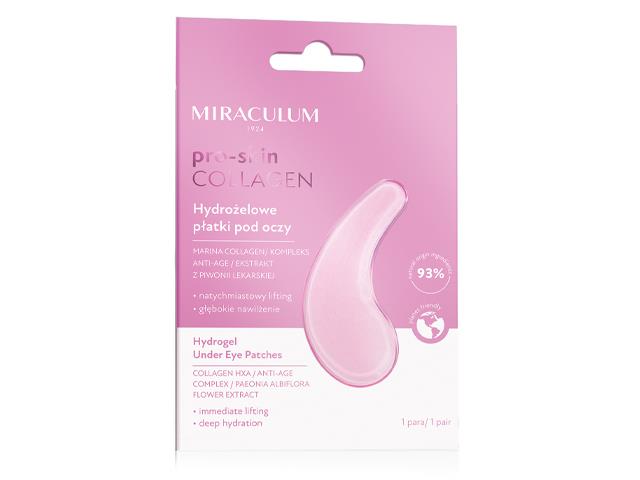 MIRACULUM PRO SKIN COLLAGEN Płatki hydrożelowe pod oczy interakcje ulotka   2 szt.