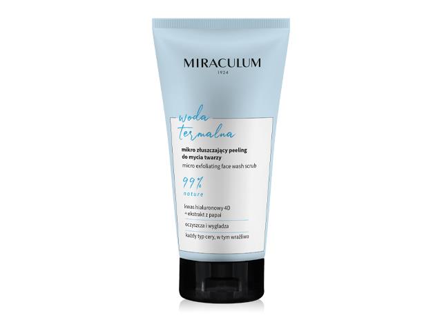 Miraculum Woda Termalna Peeling do mycia twarzy mikrozłuszczający interakcje ulotka peeling  150 ml