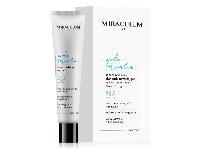 Miraculum Woda Termalna Serum pod oczy aktywnie nawilżający interakcje ulotka serum  20 ml