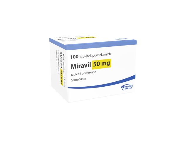 Miravil interakcje ulotka tabletki powlekane 50 mg 100 tabl.