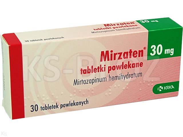 Mirzaten interakcje ulotka tabletki powlekane 30 mg 30 tabl. | 3 blist.po 10 szt.