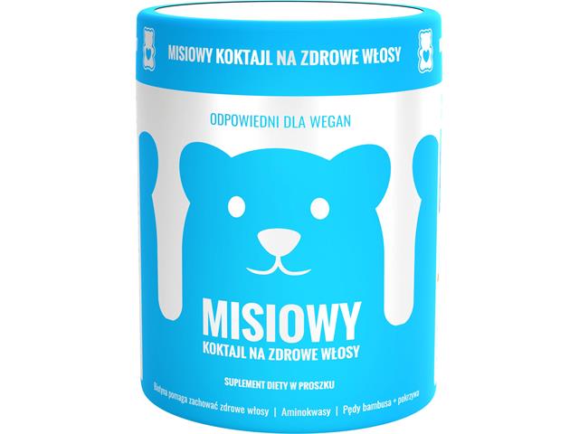 Misiowy koktajl na zdrowe włosy interakcje ulotka proszek - 110 g