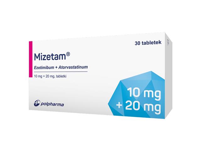 Mizetam interakcje ulotka tabletki 10mg+20mg 30 tabl.