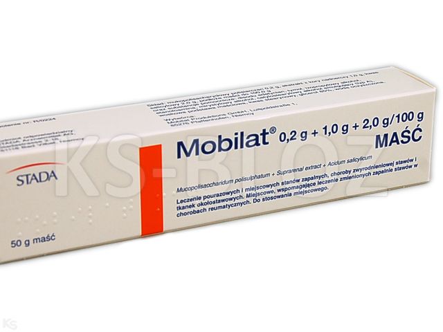 Mobilat interakcje ulotka maść (200mg+1g+2g)/100g 50 g