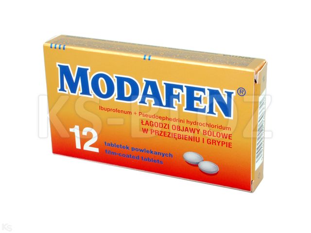 Modafen Extra Grip interakcje ulotka tabletki powlekane 200mg+30mg 12 tabl. (blist.)