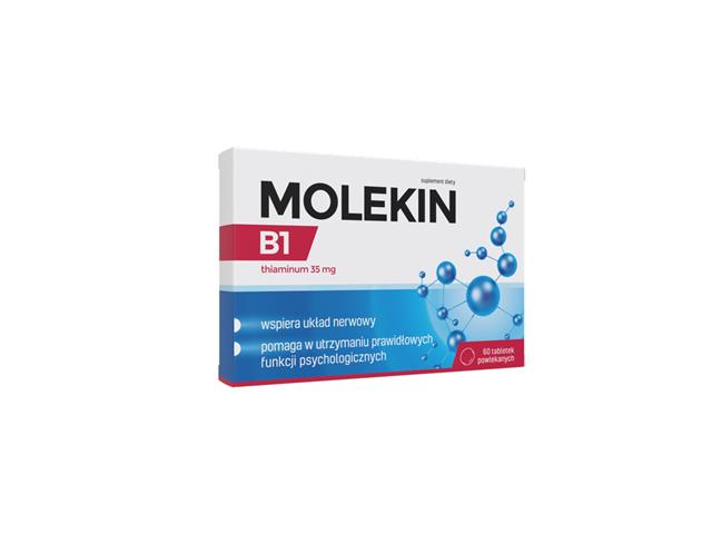 Molekin B1 interakcje ulotka tabletki powlekane  60 tabl.