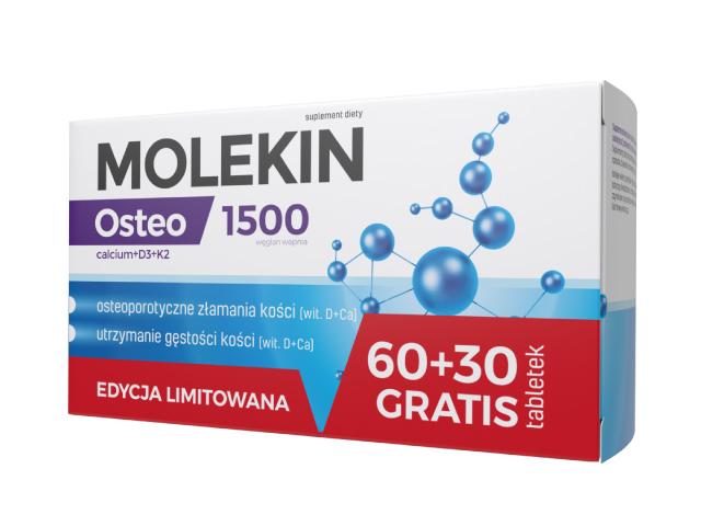 Molekin Osteo edycja limitowana interakcje ulotka tabletki powlekane  90 tabl.