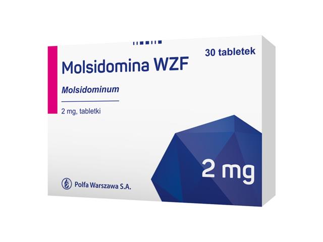Molsidomina WZF interakcje ulotka tabletki 2 mg 30 tabl. | blister