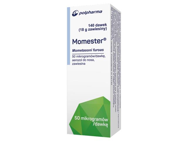 Momester interakcje ulotka aerozol do nosa, zawiesina 50 mcg/daw. 