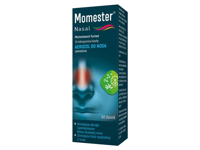 Momester Nasal interakcje ulotka aer.do nosa, zaw. 50 mcg/daw. 1 but. po 60 daw.