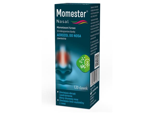 Momester Nasal interakcje ulotka aerozol do nosa, zawiesina 50 mcg/daw. 1 but. po 120 daw.