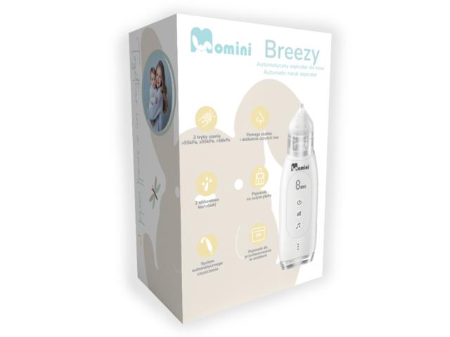 Momini Breezy Aspirator do nosa automatyczny interakcje ulotka aspirator - 1 szt.