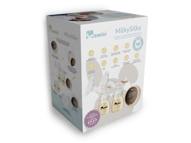 Momini Milkysilky Laktator elektroniczny podwójny czterofazowy XB-8100 interakcje ulotka laktator - 1 szt.